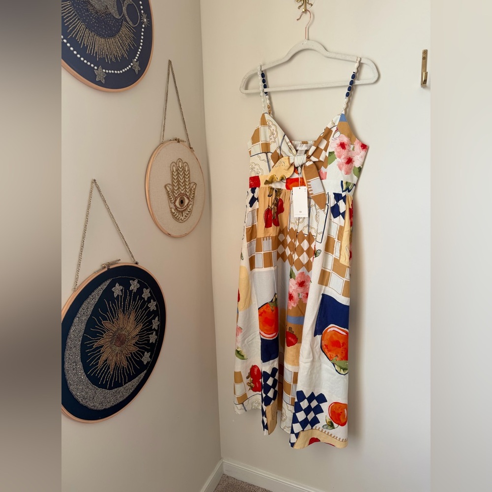 Caroline Constas fruit bow Dress